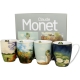 CZTERY Porcelanowe Kubki 360 ml do KAWY HERBATY - inspired by Claude Monet