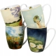 CZTERY Porcelanowe Kubki 360 ml do KAWY HERBATY - inspired by Claude Monet