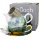 TEA FOR ONE Porcelanowy Dzbanek 350ml z filiżanką - WHEAT FIELD by Van Gogh