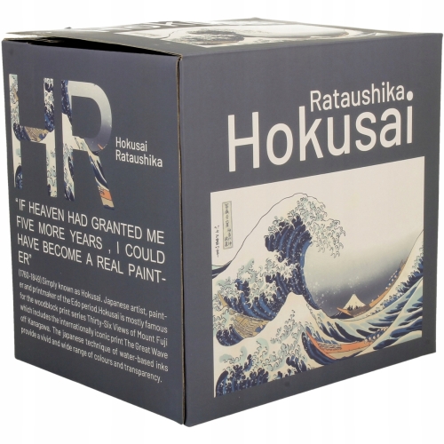 TEA FOR ONE Porcelanowy Dzbanek 350ml z filiżanką THE GREAT WAVE K. Hokusai