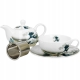 TEA FOR ONE Porcelanowy Dzbanek 350ml z filiżanką THE GREAT WAVE K. Hokusai