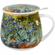 Kubek baryłka 430 ml z Zaparzaczem do HERBATY ZIÓŁ - IRISES by Van Gogh