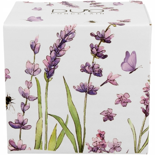 Kubek baryłka 430 ml z Zaparzaczem do HERBATY ZIÓŁ Flower Classic LAVENDER