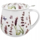 Kubek baryłka 430 ml z Zaparzaczem do HERBATY ZIÓŁ Flower Classic LAVENDER