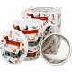 Porcelanowy Kubek 360 ml z Zaparzaczem do HERBATY ZIÓŁ Psi Świat DŁUGIE PSY