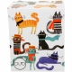 Porcelanowy Kubek 360 ml z Zaparzaczem do HERBATY ZIÓŁ - STYLOWE KOTY