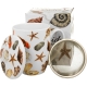 Porcelanowy Kubek 360 ml z Zaparzaczem do HERBATY ZIÓŁ - Seaside MUSZLE