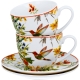 DWIE Porcelanowe Filiżanki 270 ml do KAWY HERBATY - Flower Classic KOLIBER