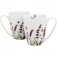 Flower Classic LAVENDER Porcelanowy Kubek 360 ml do KAWY HERBATY - 2 sztuki