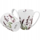 Flower Classic LAVENDER Porcelanowy Kubek 360 ml do KAWY HERBATY - 2 sztuki