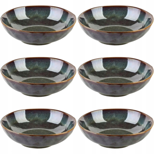 Ceramiczny Talerz DO ZUPY Miska DO SAŁATEK 550 ml, 19 x 5,5 cm - 6 SZTUK