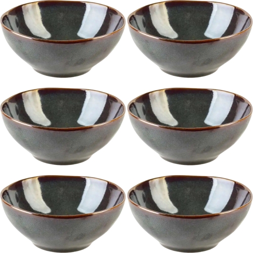 Ceramiczny Talerz DO ZUPY Miseczka DO SAŁATEK 350 ml, 15 x 6 cm - 6 SZTUK