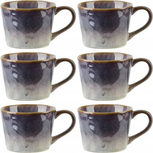Ceramiczna Filiżanka Kubek do KAWY HERBATY 300 ml, 10,5 x 8 cm - 6 SZTUK