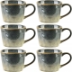 Ceramiczna Filiżanka Kubek do KAWY HERBATY 300 ml, 10,5 x 8 cm - 6 SZTUK