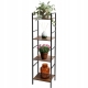 WOLNOSTĄJĄCY Regał metalowy Szafka CZTERY PÓŁKI - 29,5x23,5x106,5 cm - LOFT
