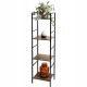 WOLNOSTĄJĄCY Regał metalowy Szafka CZTERY PÓŁKI - 29,5x23,5x106,5 cm - LOFT
