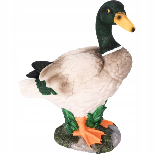 OZDOBNY PTAK Kolorowa figurka Dekoracja ogrodowa 21 x 11,5 x 26,5 cm KACZOR