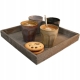 Kamionkowy KUBEK 250 ml, 8,5 x 9 cm do KAWY HERBATY - komplet 4 sztuki
