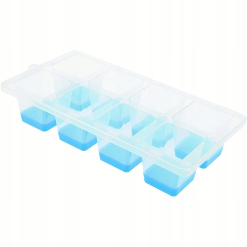 Foremka 25 x 13 x 5 cm Kostkarka DO LODU na 8 DUŻYCH kostek - NIEBIESKA