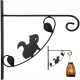 [#3] METALOWY Wieszak Uchwyt 28 x 25 x 1,5 cm na Doniczkę Lampion WIEWIÓRKA