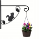 [#3] METALOWY Wieszak Uchwyt 28 x 25 x 1,5 cm na Doniczkę Lampion WIEWIÓRKA