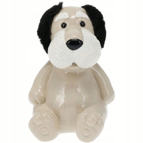 [#C] Duża dekoracyjna CERAMICZNA SKARBONKA 12 x 11 x 15 cm Figurka - PIES