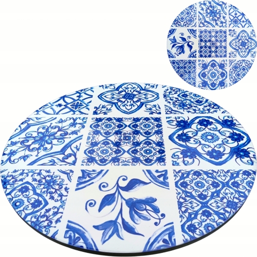 [#A] Ceramiczna Podkładka pod GARNEK PATELNIĘ Podtalerz 25 cm - WŁOSKI WZÓR