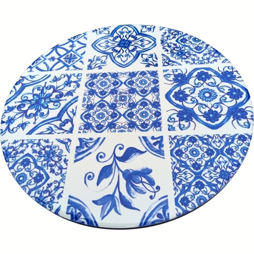 [#A] Ceramiczna Podkładka pod GARNEK PATELNIĘ Podtalerz 25 cm - WŁOSKI WZÓR