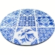 [#A] Ceramiczna Podkładka pod GARNEK PATELNIĘ Podtalerz 25 cm - WŁOSKI WZÓR