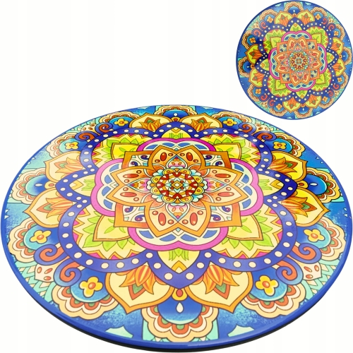 [#B] Ceramiczna Podkładka pod GARNEK PATELNIĘ Podtalerz 25 cm - STYL MEXICO