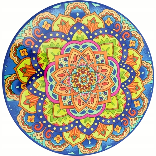 [#B] Ceramiczna Podkładka pod GARNEK PATELNIĘ Podtalerz 25 cm - STYL MEXICO
