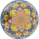 [#B] Ceramiczna Podkładka pod GARNEK PATELNIĘ Podtalerz 25 cm - STYL MEXICO