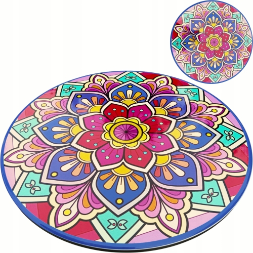 [#C] Ceramiczna Podkładka pod GARNEK PATELNIĘ Podtalerz 25 cm - STYL MEXICO