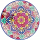 [#C] Ceramiczna Podkładka pod GARNEK PATELNIĘ Podtalerz 25 cm - STYL MEXICO
