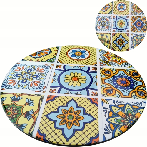 [#B] Ceramiczna Podkładka pod GARNEK PATELNIĘ Podtalerz 25 cm - WŁOSKI STYL