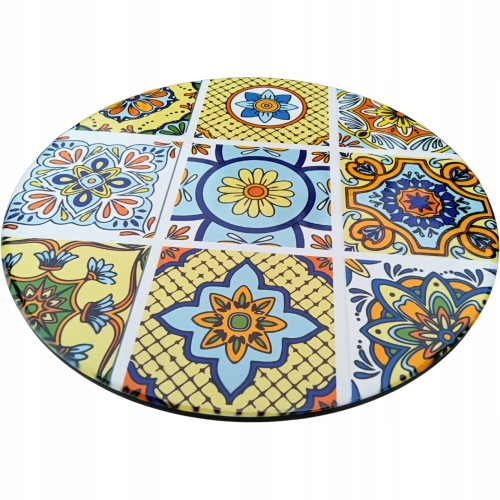 [#B] Ceramiczna Podkładka pod GARNEK PATELNIĘ Podtalerz 25 cm - WŁOSKI STYL
