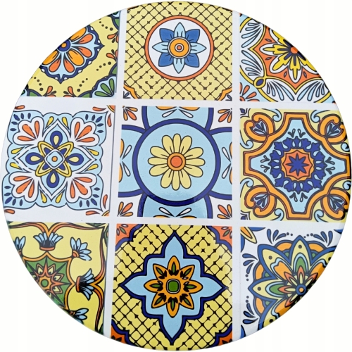 [#B] Ceramiczna Podkładka pod GARNEK PATELNIĘ Podtalerz 25 cm - WŁOSKI STYL