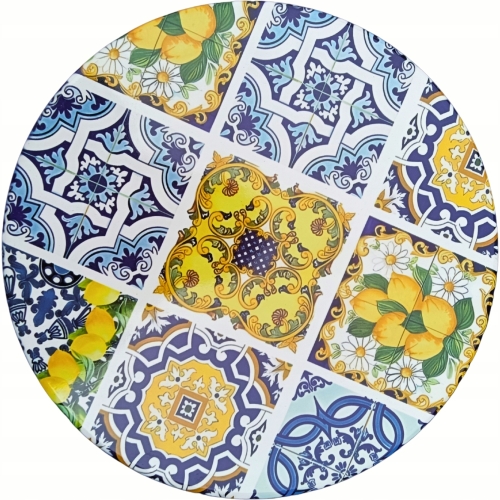 [#C] Ceramiczna Podkładka pod GARNEK PATELNIĘ Podtalerz 25 cm - WŁOSKI STYL