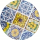 [#C] Ceramiczna Podkładka pod GARNEK PATELNIĘ Podtalerz 25 cm - WŁOSKI STYL