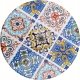 [#D] Ceramiczna Podkładka pod GARNEK PATELNIĘ Podtalerz 25 cm - WŁOSKI STYL