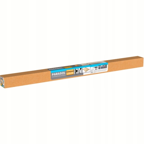 PROSTOKĄTNY Parasol ogrodowy z systemem pochylania 125 x 200 cm - BEŻOWY