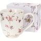 Duży PORCELANOWY Kubek XXL 1000 ml do KAWY HERBATY - Flower Classic SAFA