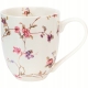 Duży PORCELANOWY Kubek XXL 1000 ml do KAWY HERBATY - Flower Classic SAFA
