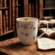 Duży PORCELANOWY Kubek XXL 1000 ml do KAWY HERBATY - Flower Classic SAFA
