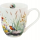 Duży PORCELANOWY Kubek XXL 1000 ml do KAWY HERBATY - Flower Classic JULY