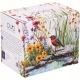 Duży PORCELANOWY Kubek XXL 1000 ml do KAWY HERBATY - Flower Classic JULY