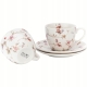 DWIE Porcelanowe Filiżanki 270 ml do KAWY HERBATY - Flower Classic SAFA