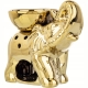 Ceramiczny KOMINEK ZAPACHOWY na Olejek Wosk - Złoty Słoń 13 x 15 x 8,5 cm