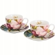 DWIE Porcelanowe Filiżanki 270 ml do KAWY HERBATY - Flower Classic MAGNOLIE