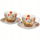 DWIE Porcelanowe Filiżanki 270 ml do KAWY HERBATY - Flower Classic TULIPANY